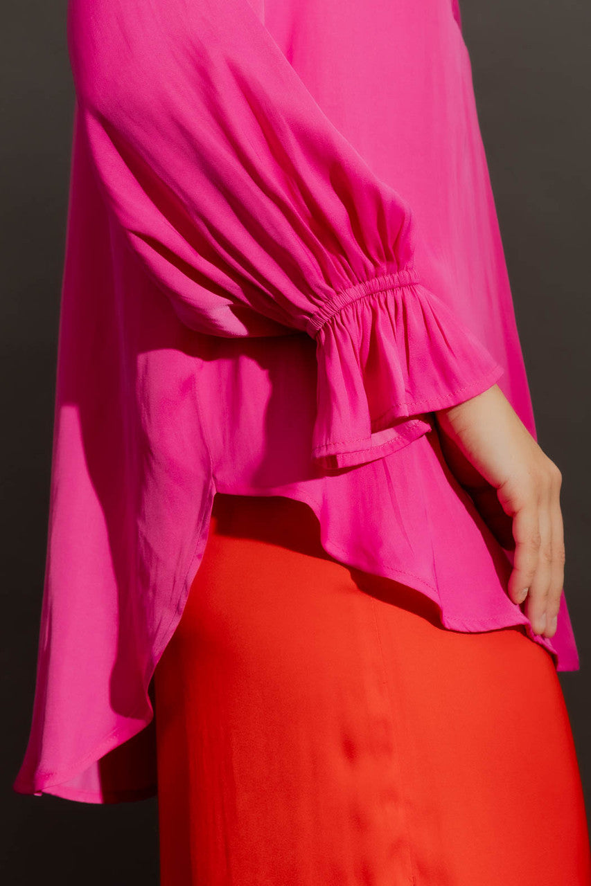 Deep Pink Femme Blogger Shirt Pink