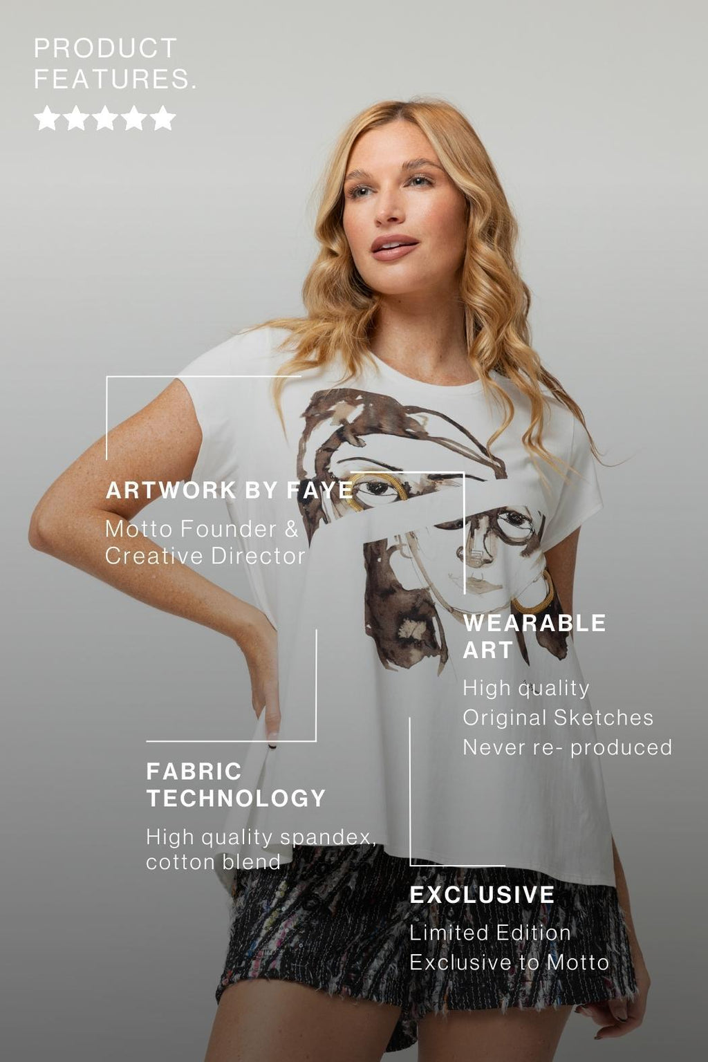 White Double Your Power T Shirt