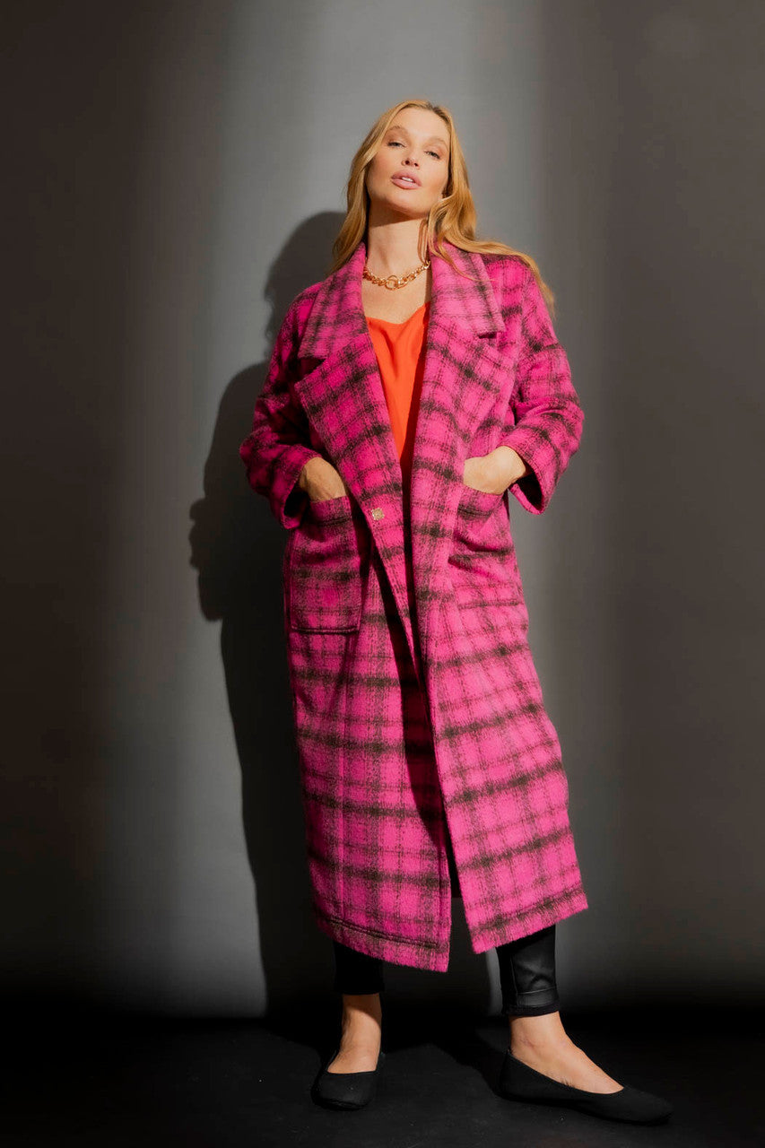 Pink Cocoon Coat