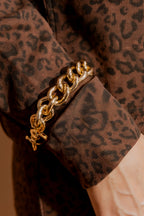 Gold Chunky Bracelet Gold O/S