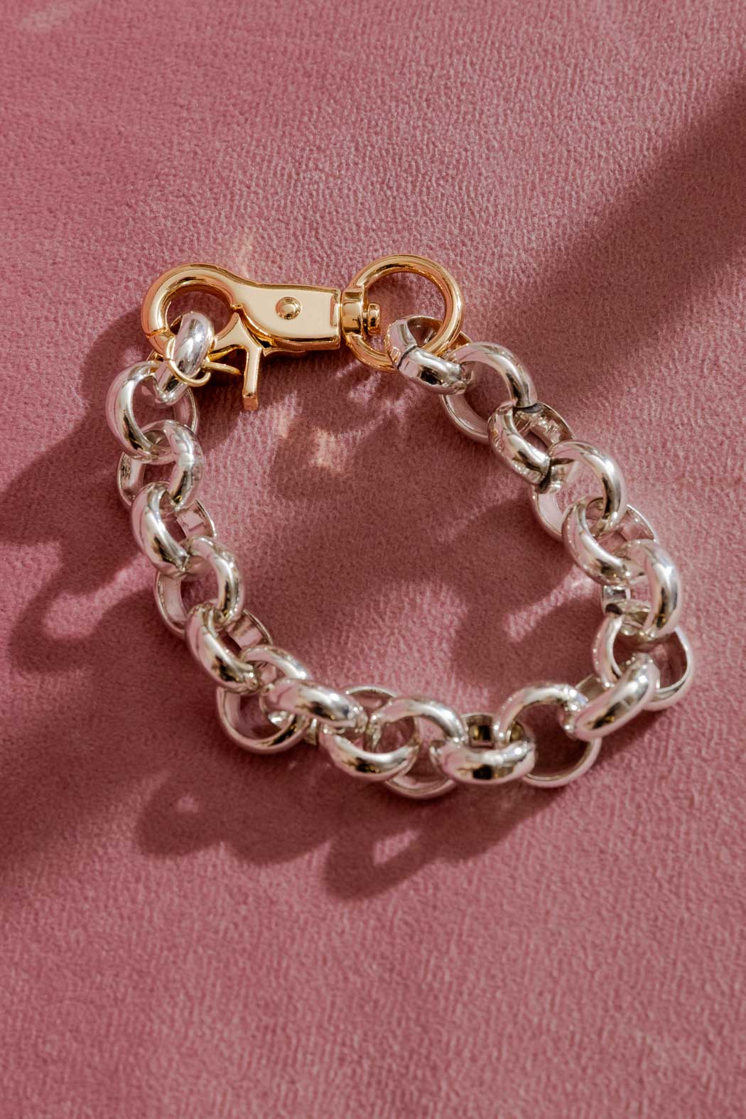 Silver Chunky Bracelet Silver O/S