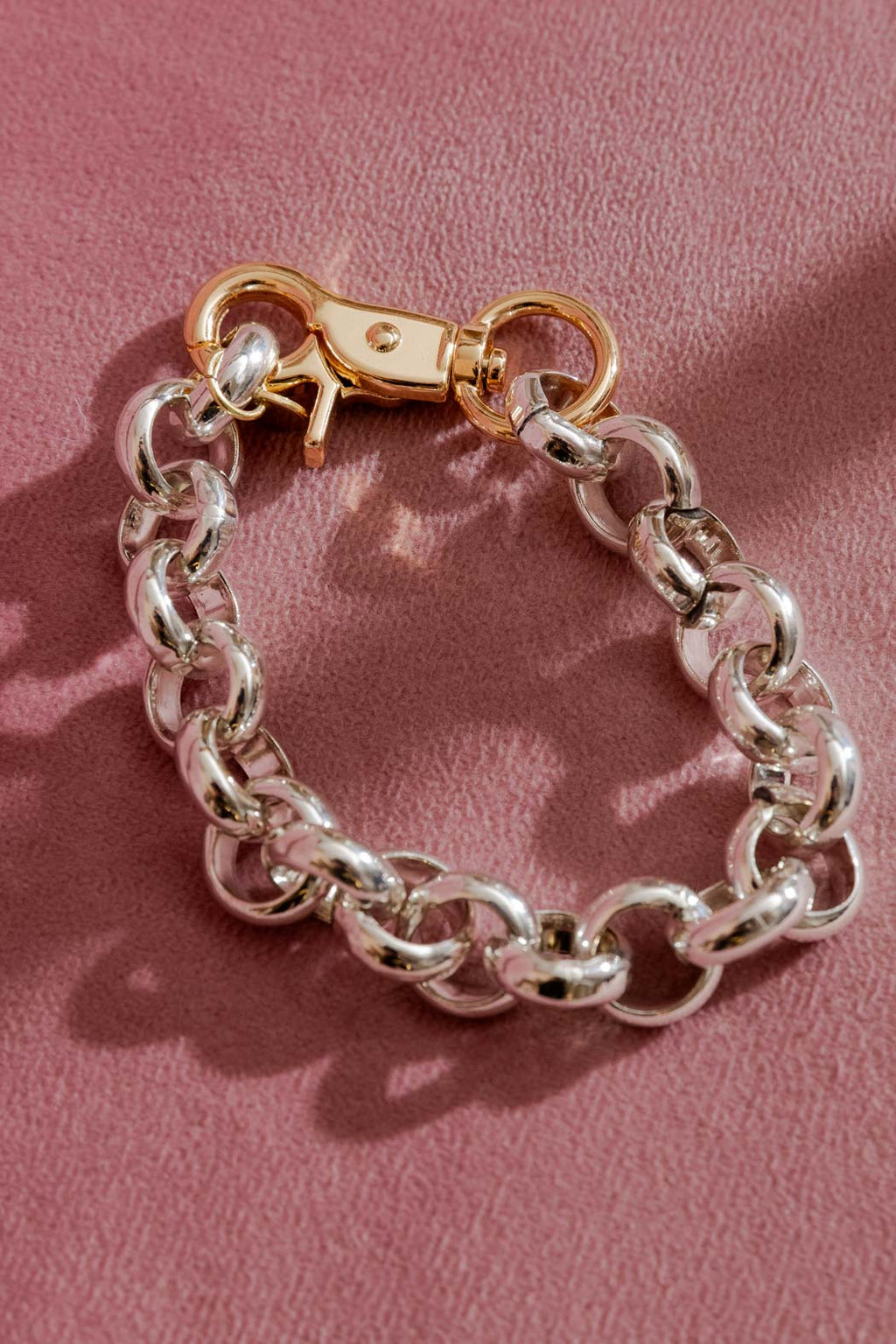 Silver Chunky Bracelet Silver O/S