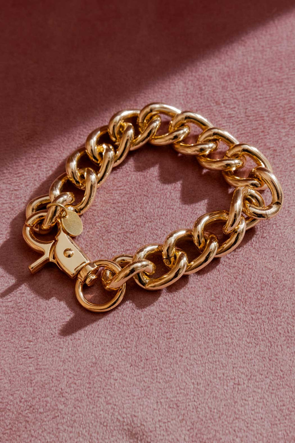 Gold Chunky Bracelet Gold O/S