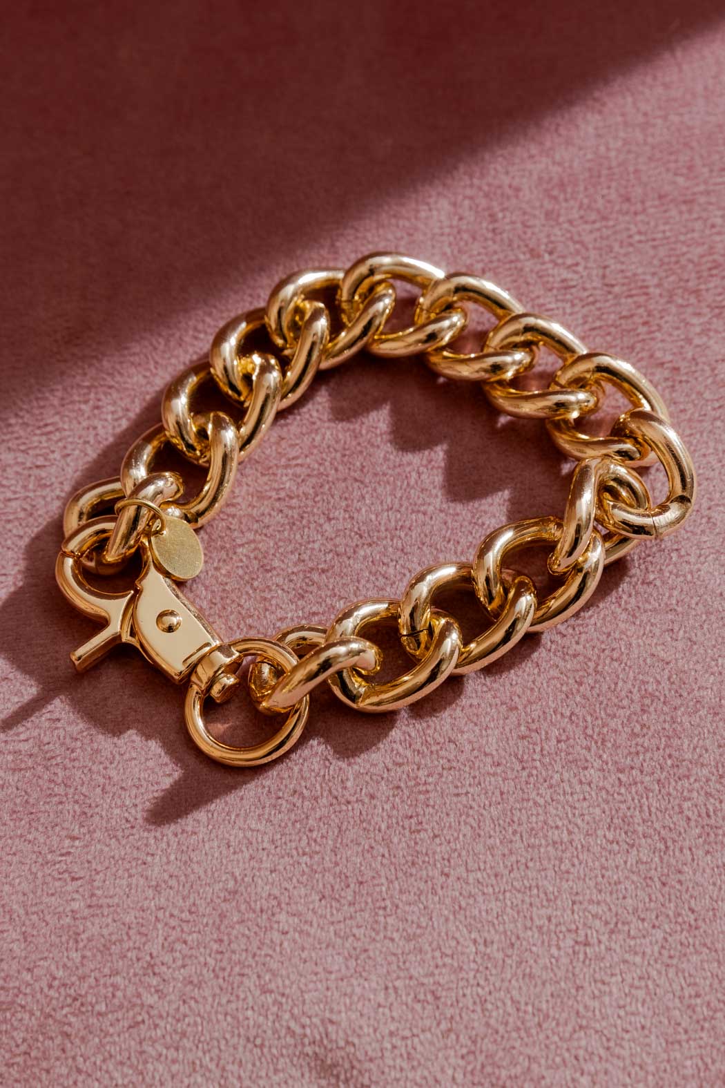 Gold Chunky Bracelet Gold O/S