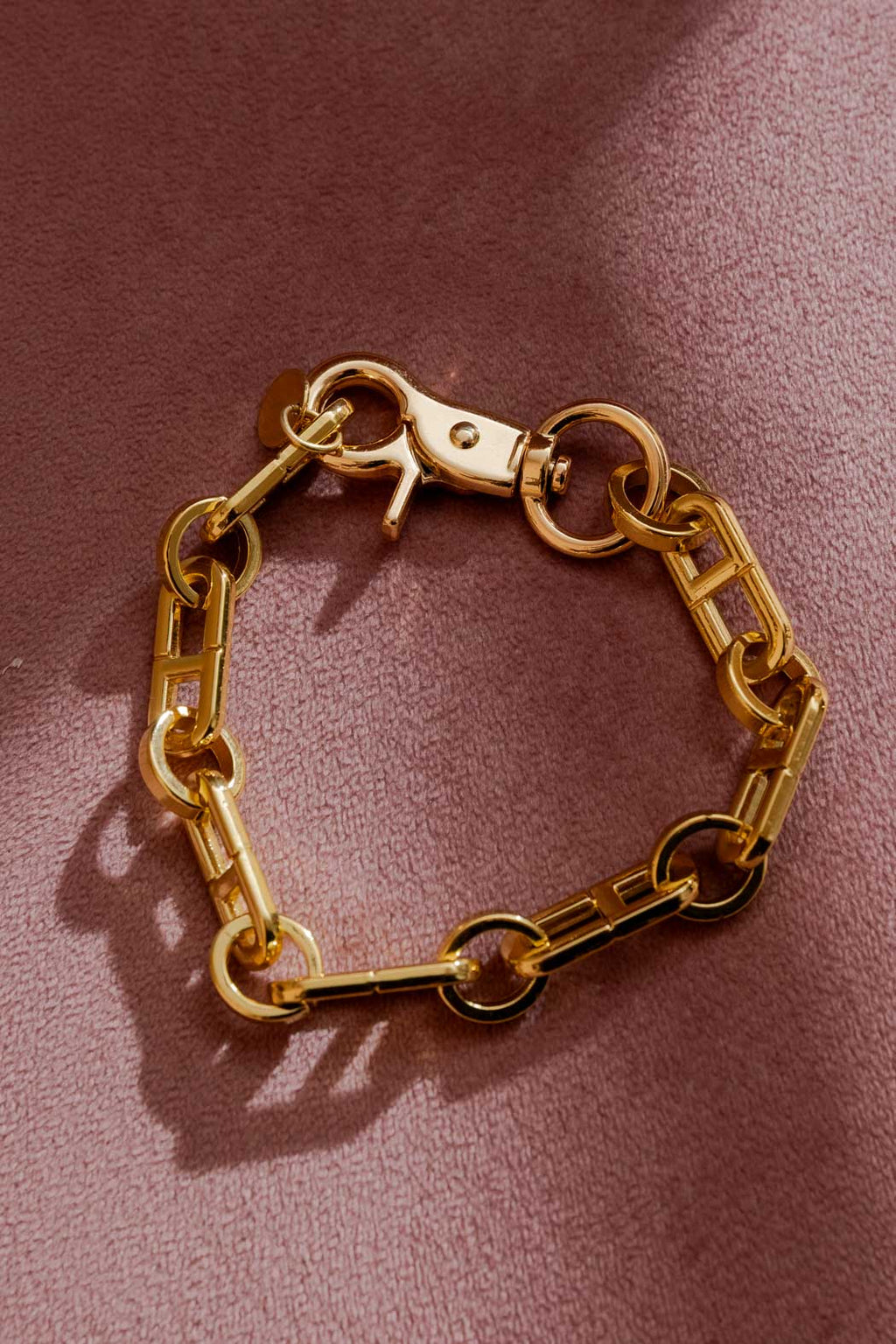 Gold Link Bracelet Gold O/S