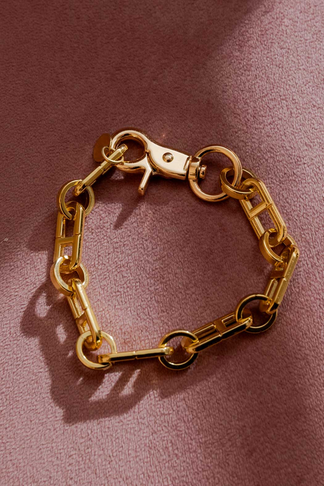Gold Link Bracelet Gold O/S