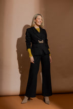 Black Ponte Pocket Pant