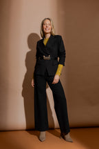 Black Ponte Pocket Pant