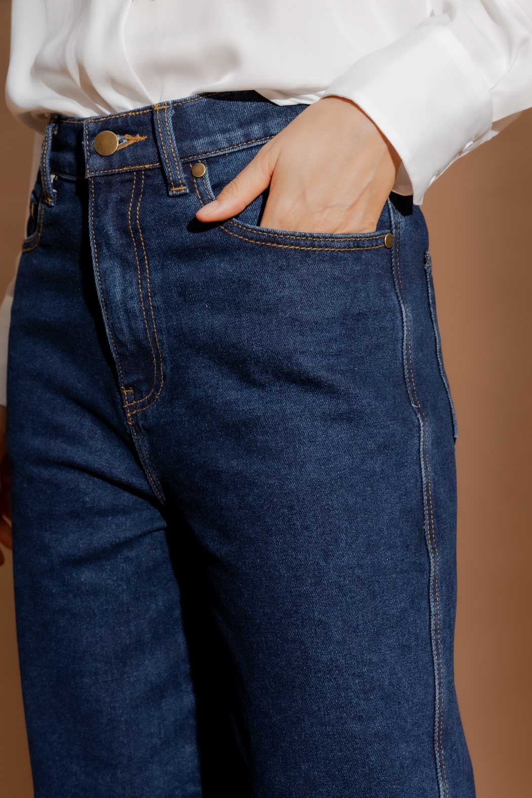 Dark Denim Barrel Jean Dark Denim