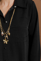 Black Bustier Shirt