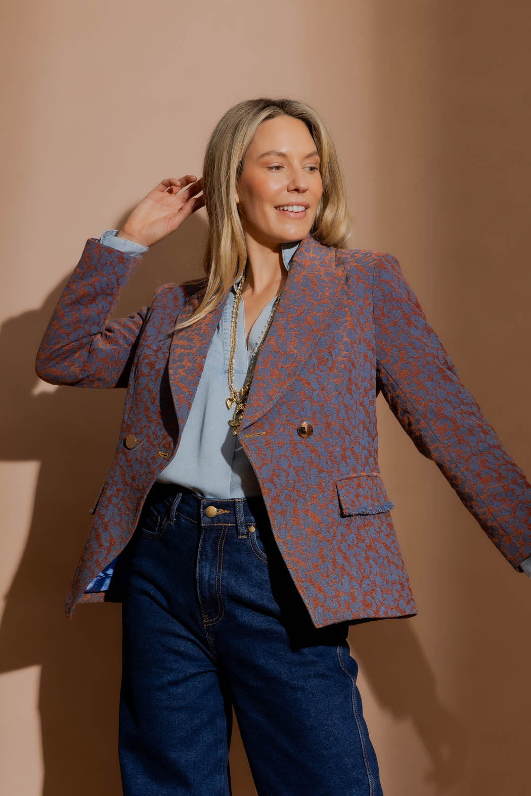 Rust Animal Denim Sisca Blazer Rust Animal