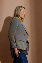 Gold Animal Denim Sisca Blazer Gold Animal