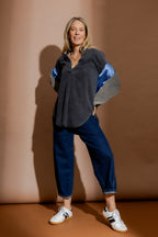 Washed Black Tencel Blogger Shirt Washed Black