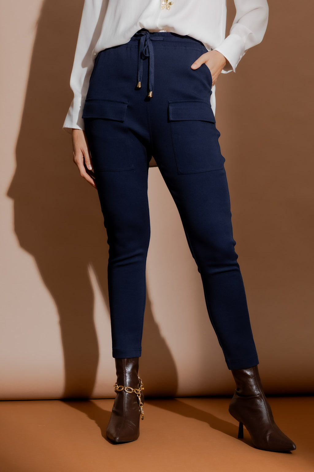 Navy Cargo Jogger Pant