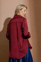 Burgundy Milan Blogger Shirt