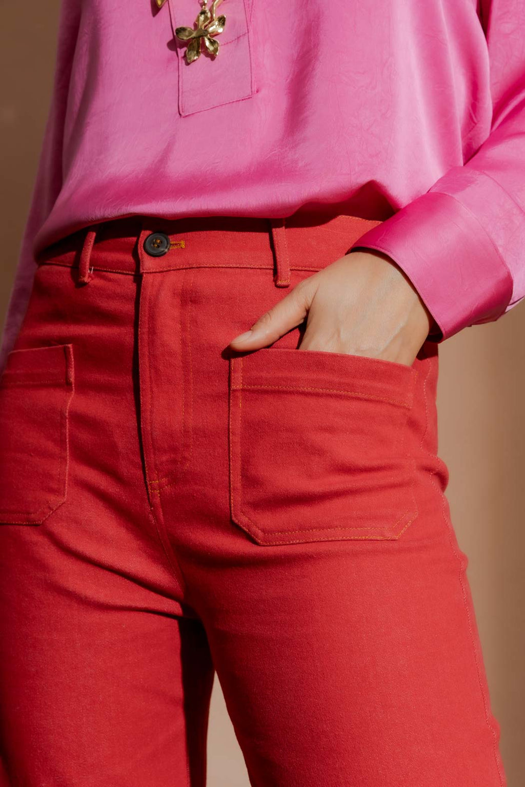Red Pocket Jean