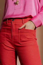 Red Pocket Jean