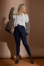 Navy Cargo Jogger Pant