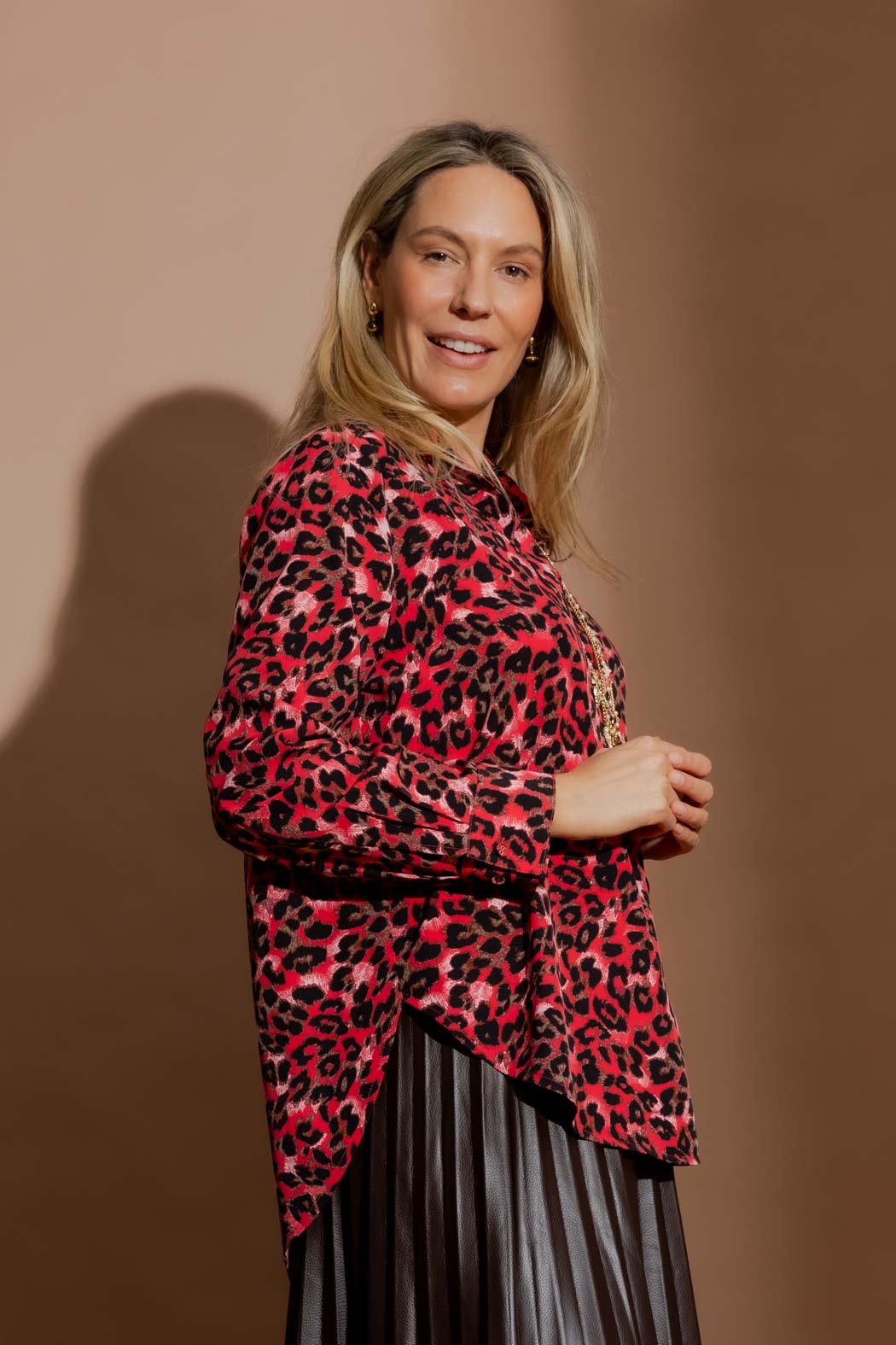 Red Animal Brit Blogger Shirt Red Animal