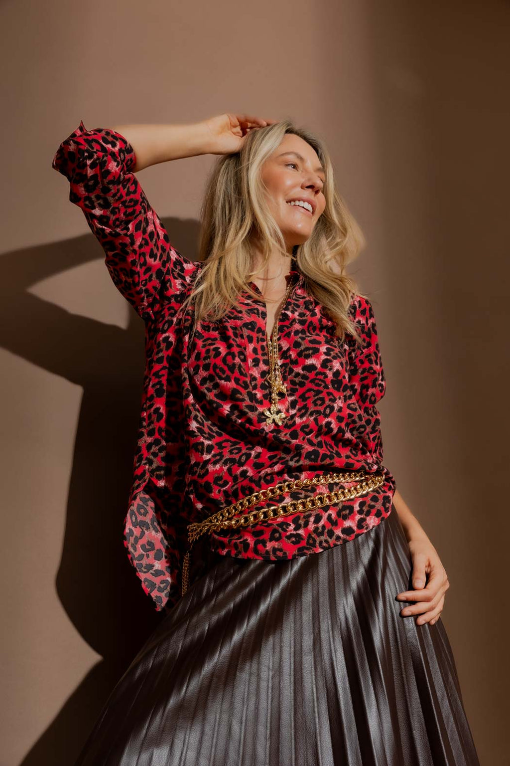 Red Animal Brit Blogger Shirt Red Animal