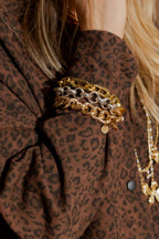 Gold Link Bracelet Gold O/S