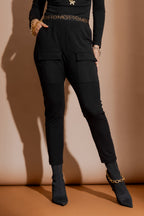 Black Tencel Cargo Pant