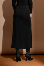 Black Tencel Bias Skirt