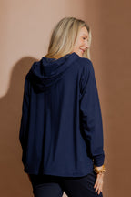 Navy Tencel Hoodie