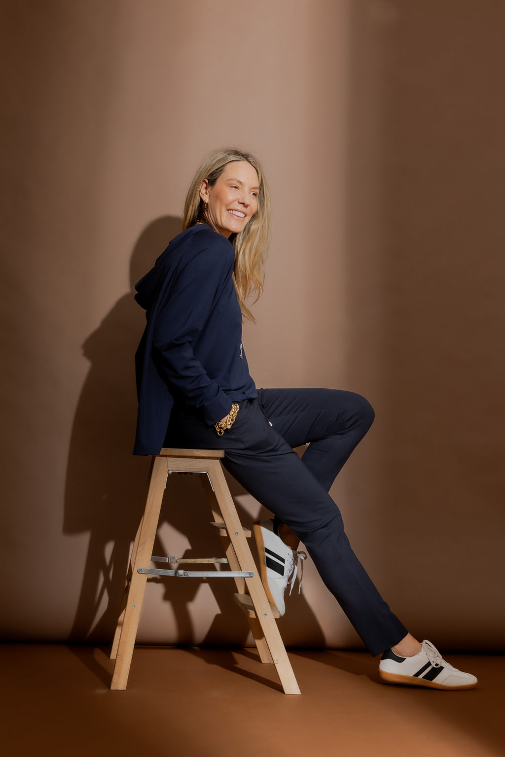Navy Premium Ponte Jogger Pant