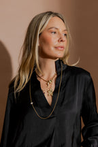 Gold Venetian Star Necklace Gold O/S