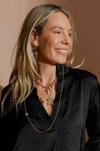 Gold Venetian Star Necklace Gold O/S