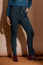 Teal Premium Ponte Jogger Pant