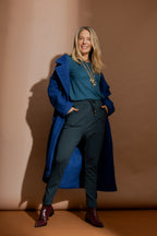 Teal Tencel Bell Top