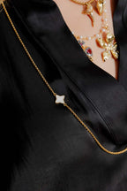 Gold Venetian Star Necklace Gold O/S