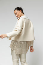 Ivory Vegan Shearling Jacket - Sale
