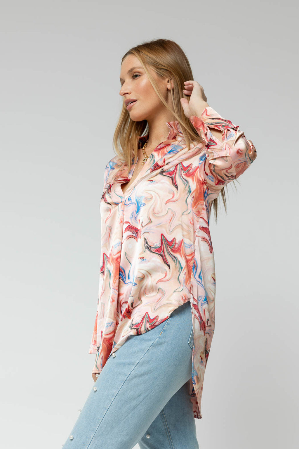 Pink Swirl Blogger Shirt