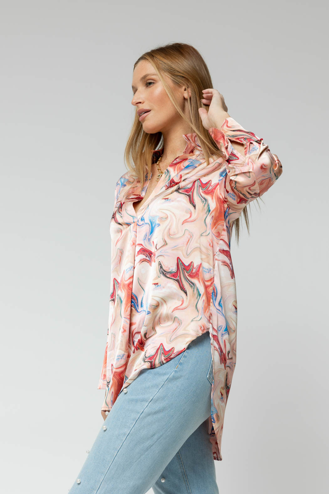 Pink Swirl Blogger Shirt