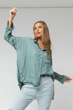 Sage Everyday Silky Shirt - Final Sale