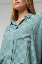 Sage Everyday Silky Shirt - Final Sale