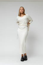 Ivory Ava Pearl Skirt