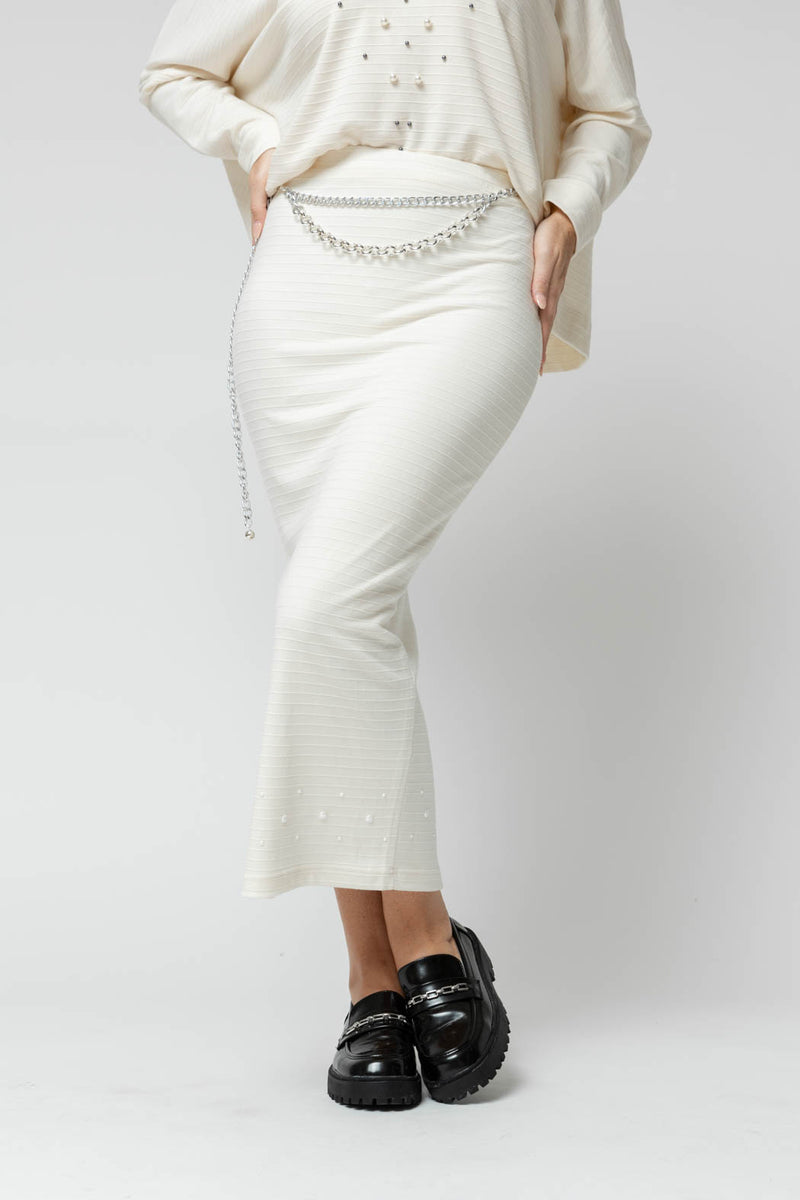 Ivory Ava Pearl Skirt