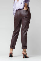 Plum Waxed Cargo Pant