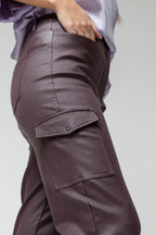 Plum Waxed Cargo Pant