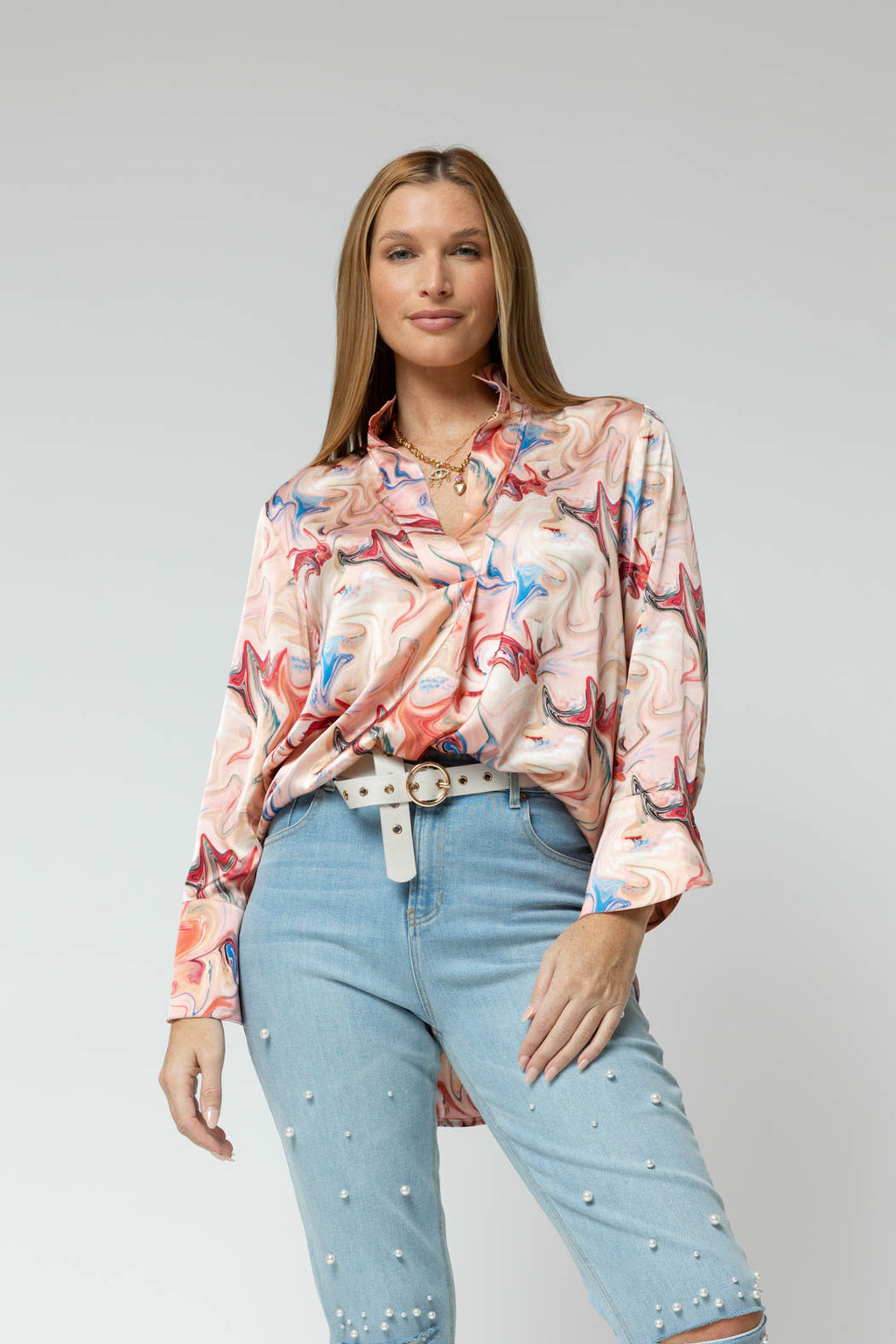 Pink Swirl Blogger Shirt