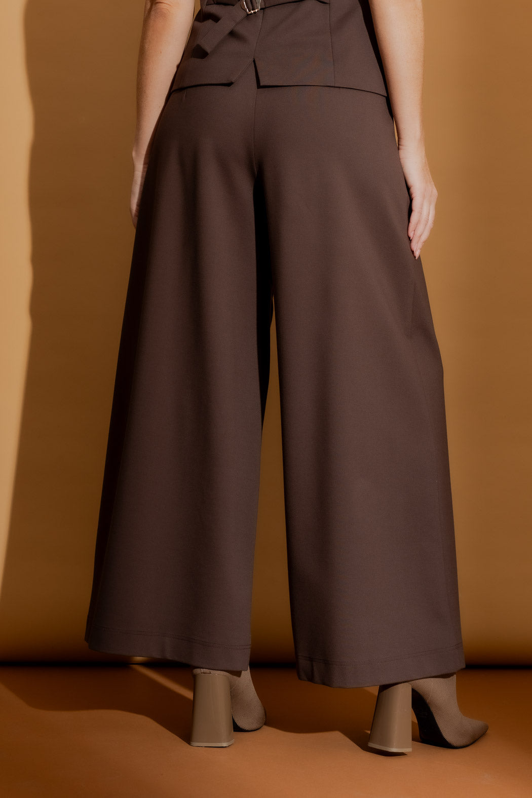 Mocha Ponte Culotte Pant