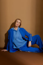 Cobalt Stripe Boyfriend Blazer