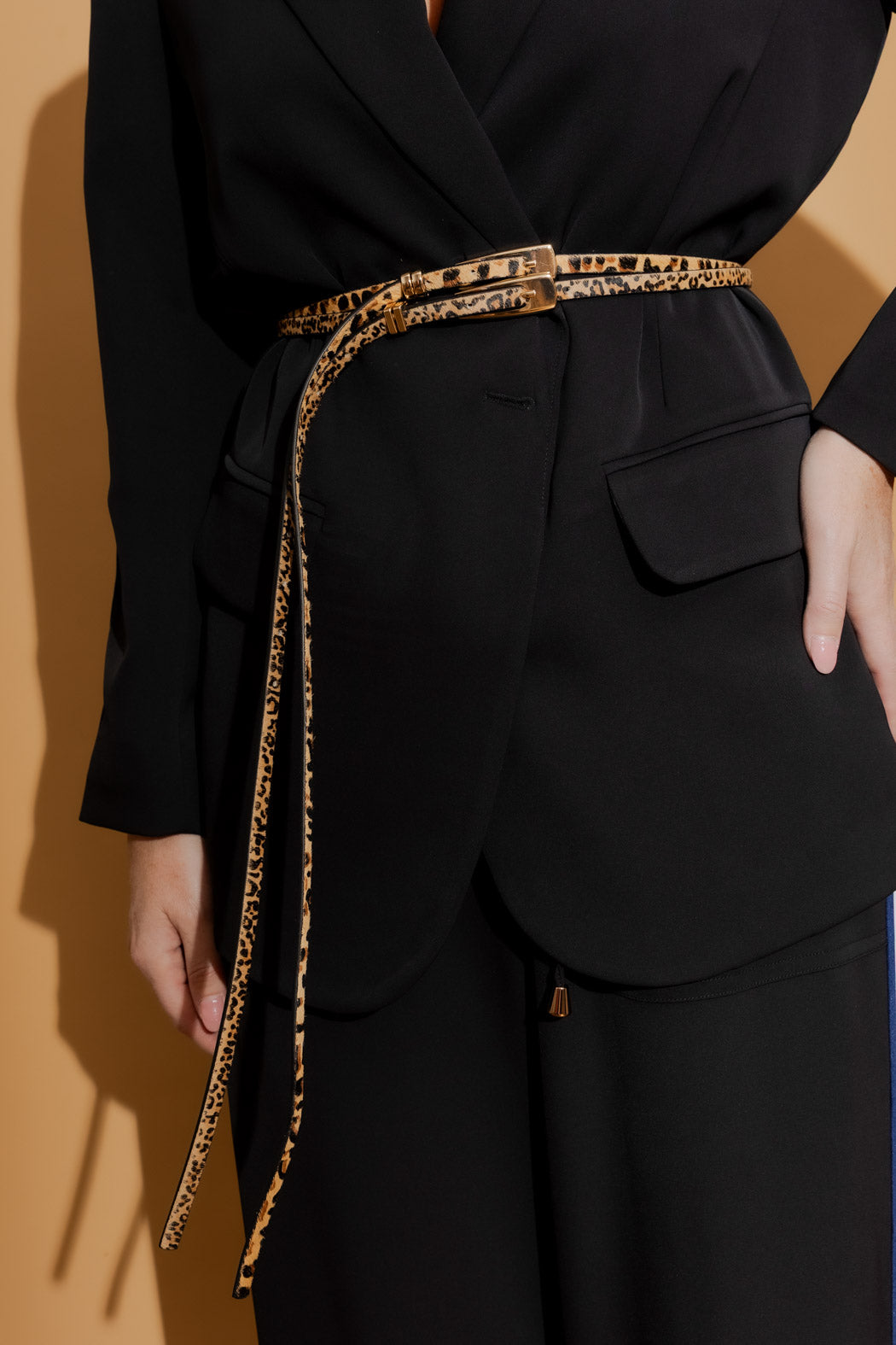 Thin Leopard Belt
