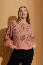 Coral Floral Bell Jumper Coral S