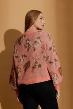 Coral Floral Bell Jumper Coral S