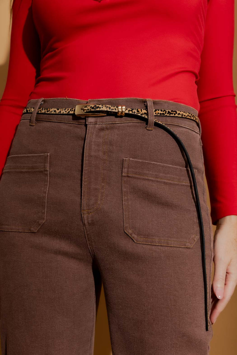 Thin Animal Belt One Size